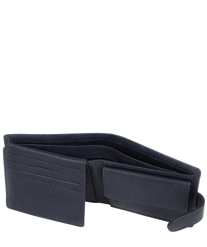 'Thorn' Navy Leather Wallet image 5