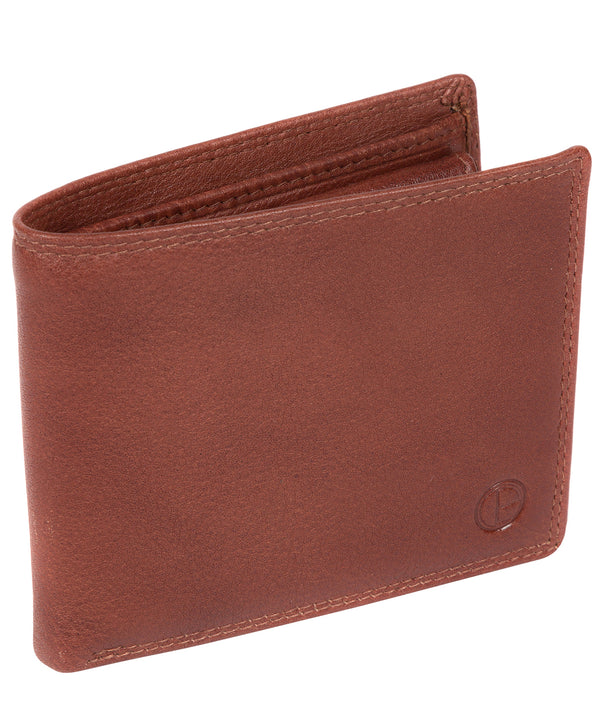 'Finn' Dark Tan Leather Wallet