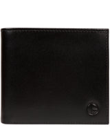 'Soloman' Black Leather Bi-Fold Wallet image 1