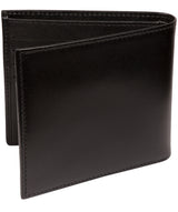 'Soloman' Black Leather Bi-Fold Wallet image 4