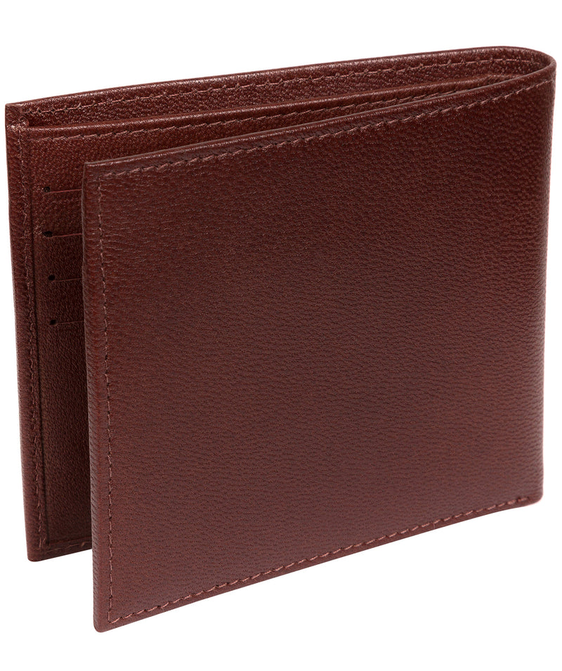 'Soloman' Brown Leather Bi-Fold Wallet image 4