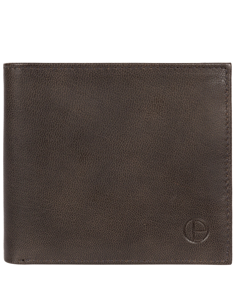 'Soloman' Vintage Black Leather Bi-Fold Wallet image 1