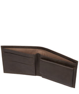 'Soloman' Vintage Black Leather Bi-Fold Wallet image 5