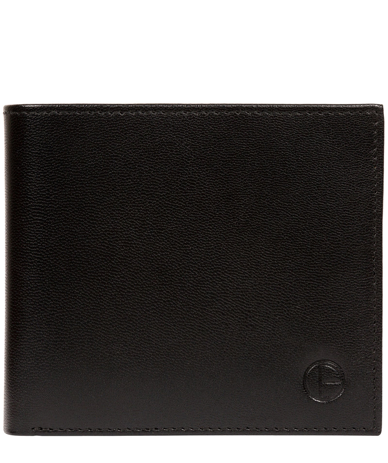 'Reynold' Black Leather Bi-Fold Wallet image 1