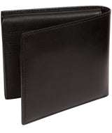 'Reynold' Black Leather Bi-Fold Wallet image 6