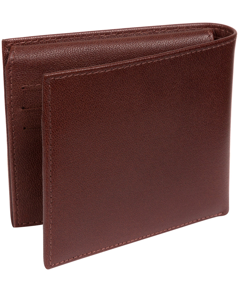 'Reynold' Brown Leather Bi-Fold Wallet image 6