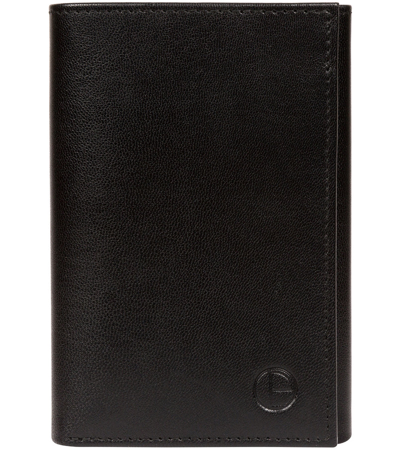 'Oliver' Black Leather Credit Card Wallet