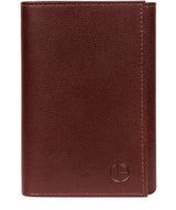 ''Oliver' Brown Leather Credit Card Wallet image 1
