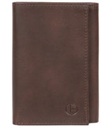 'Oliver' Vintage Brown Leather Credit Card Wallet image 1