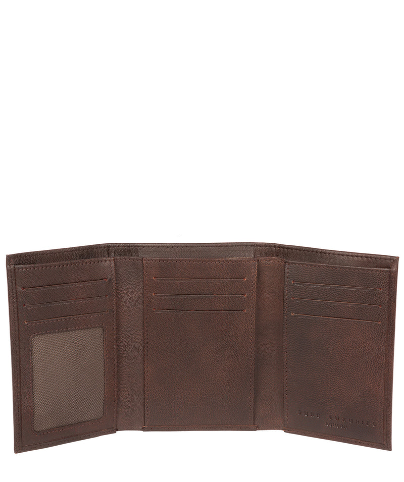 'Oliver' Vintage Brown Leather Credit Card Wallet image 4