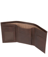 'Oliver' Vintage Brown Leather Credit Card Wallet image 5