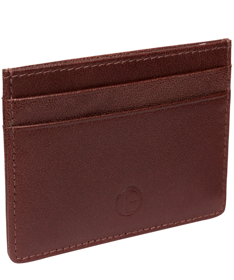 'Elden' Brown Leather Card Holder image 3