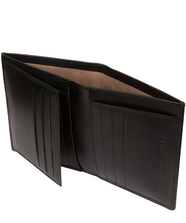 'Airton' Black Leather Credit Card Wallet