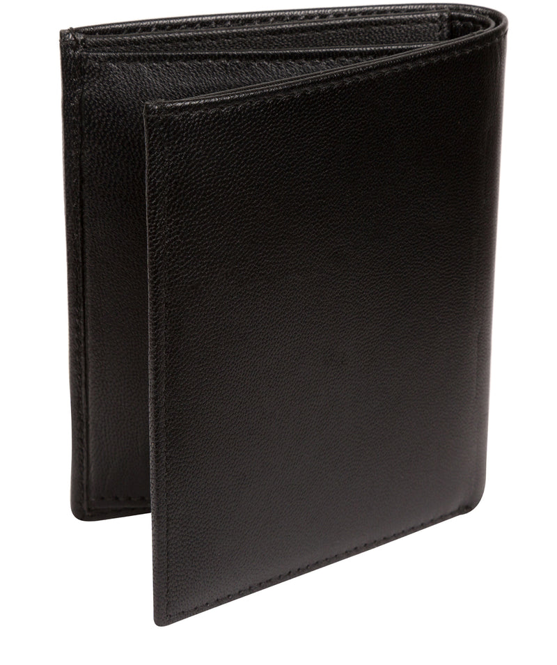 'Airton' Black Leather Credit Card Wallet