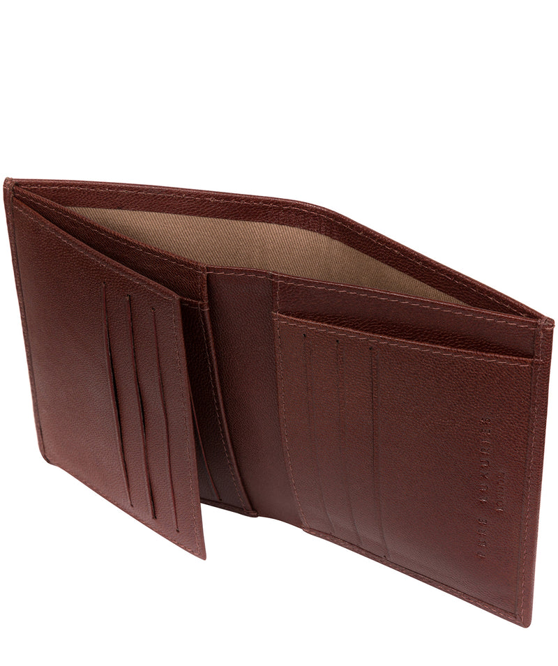 'Airton' Brown Leather Credit Card Wallet