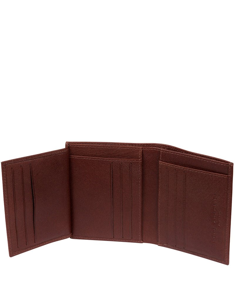 'Airton' Brown Leather Credit Card Wallet