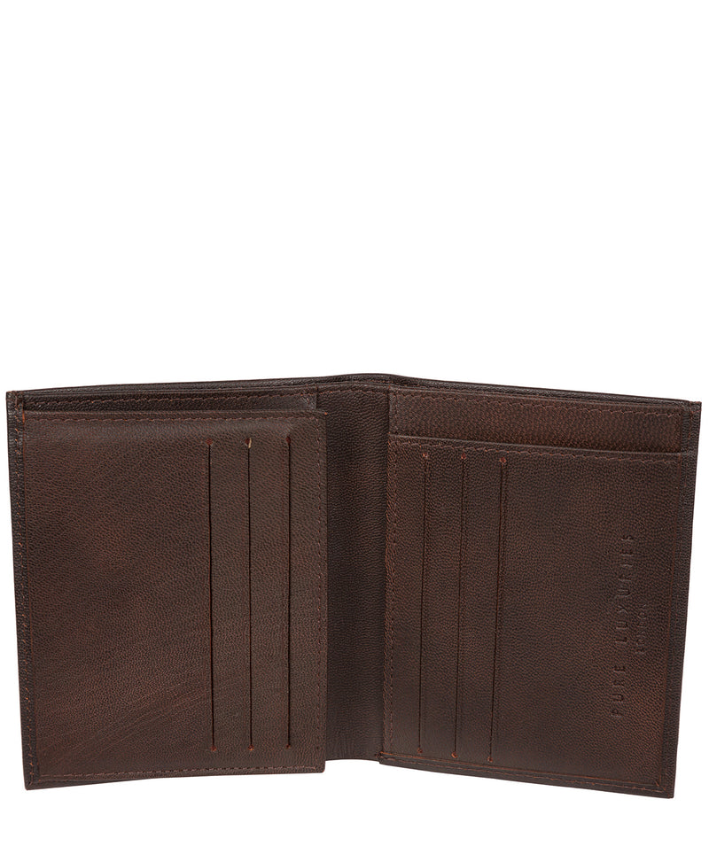 'Airton' Vintage Brown Leather Credit Card Wallet
