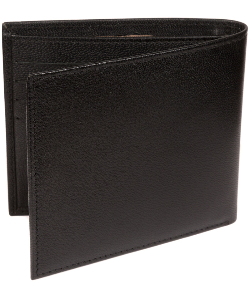 'Barrett' Black Leather Bi-Fold Wallet image 4
