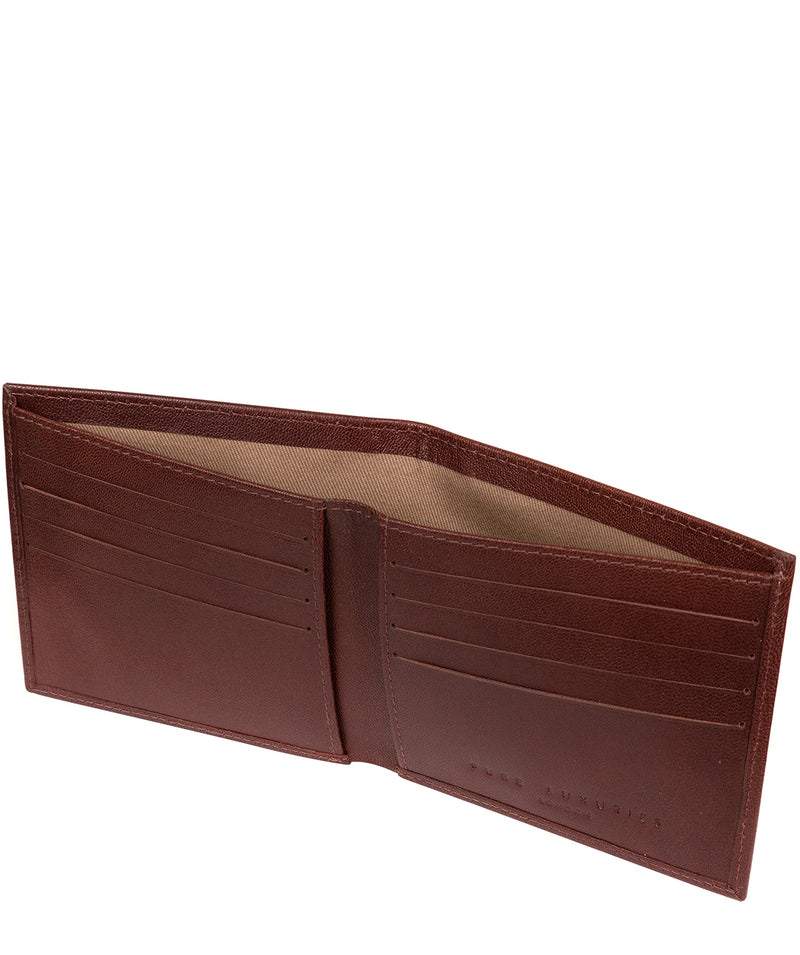 'Barrett' Brown Leather Bi-Fold Wallet image 3