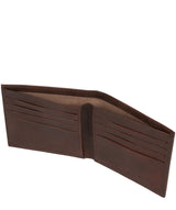 'Barrett' Vintage Brown Leather Bi-Fold Wallet image 3