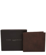 'Barrett' Vintage Brown Leather Bi-Fold Wallet image 4