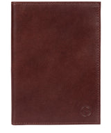 'Plane' Dark Brown Leather Passport Holder image 1