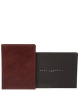 'Plane' Dark Brown Leather Passport Holder image 5