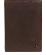 'Plane' Vintage Brown Leather Passport Holder image 1