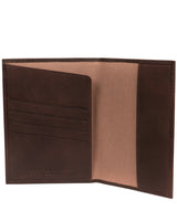 'Plane' Vintage Brown Leather Passport Holder image 3