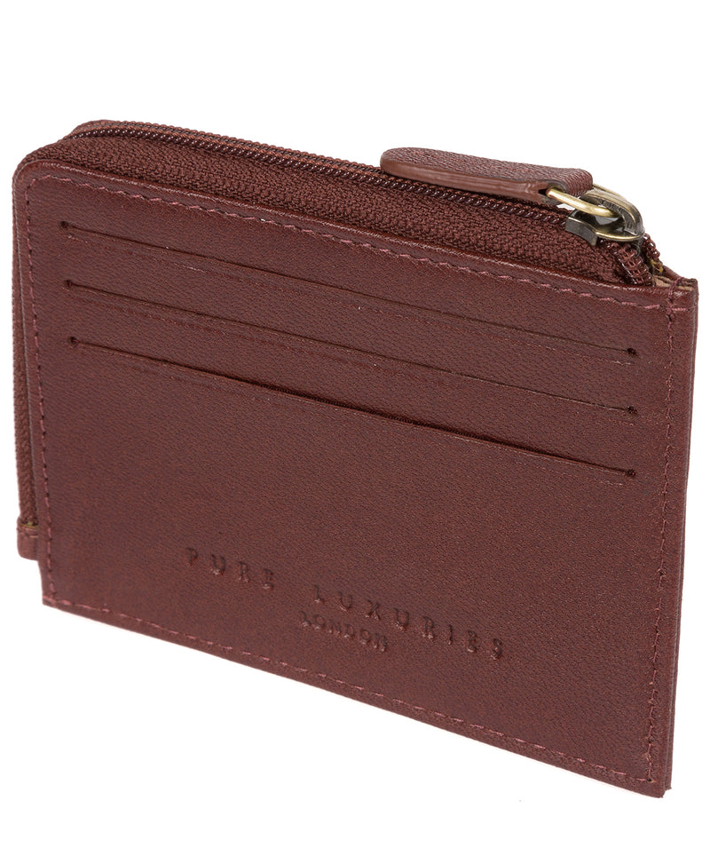 'Cromer' Dark Brown Leather Card Holder