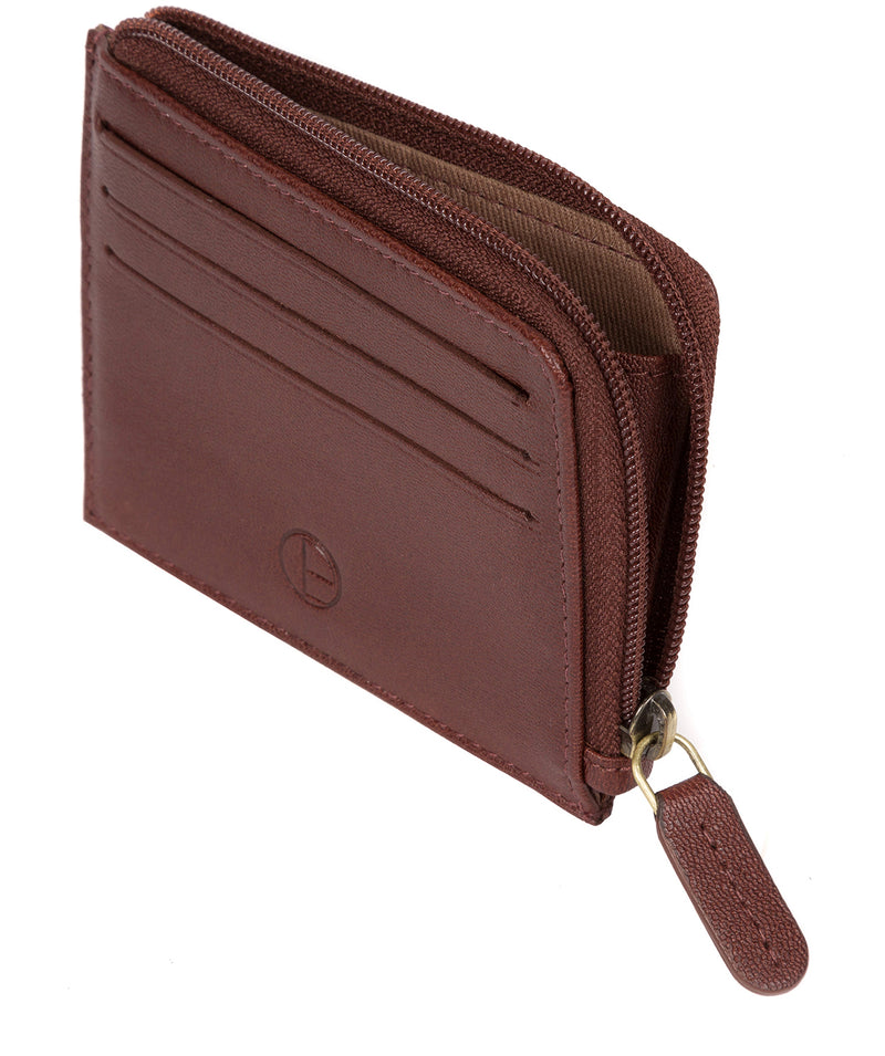 'Cromer' Dark Brown Leather Card Holder