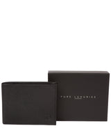 'Noah' Black Leather Wallet image 6