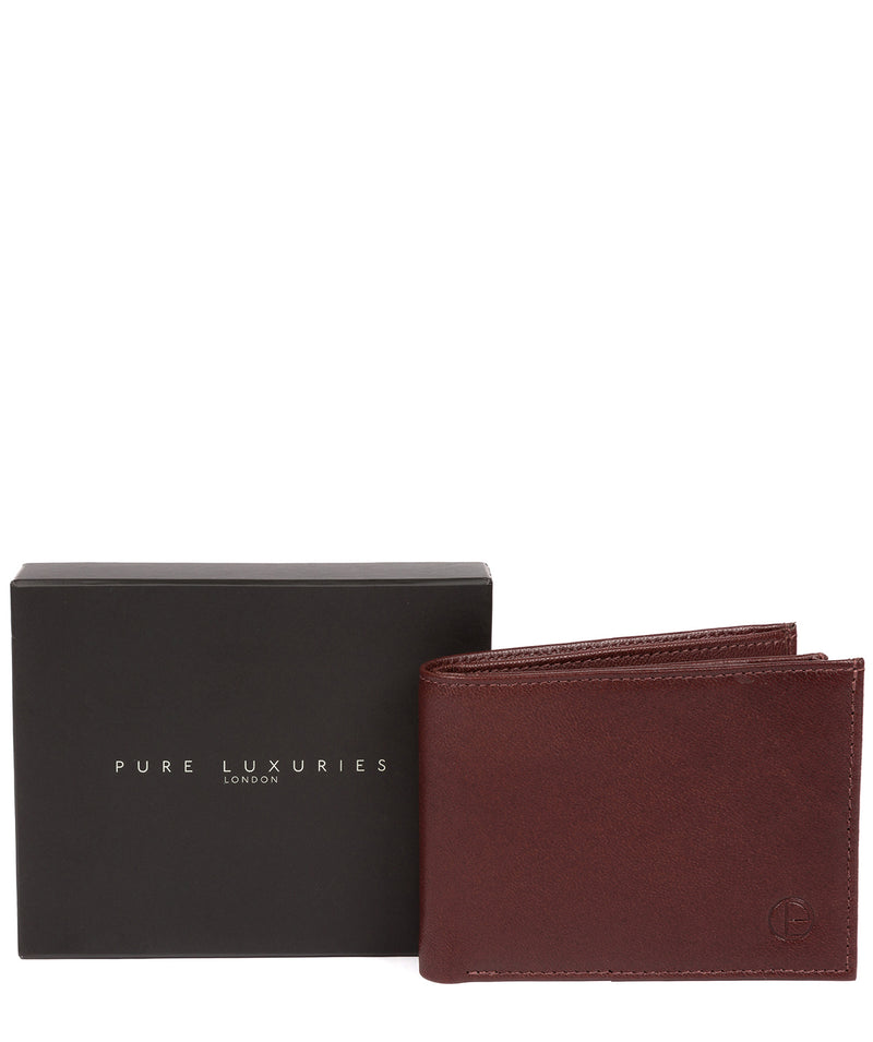 'Noah' Dark Brown Leather Wallet image 6