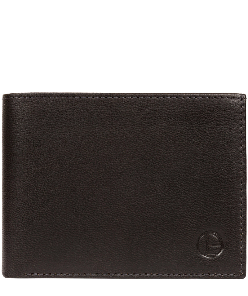 'Noah' Vintage Black Leather Wallet image 1