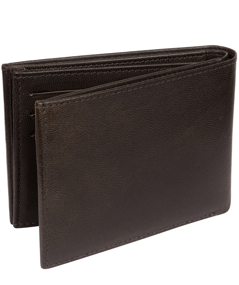 'Noah' Vintage Black Leather Wallet image 6