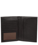 'Explore' Black Leather Passport Case image 4