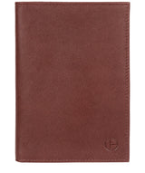 'Explore' Dark Brown Leather Passport Case image 1