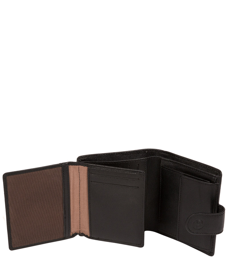 'Jaspar' Black Leather Bi-Fold Wallet