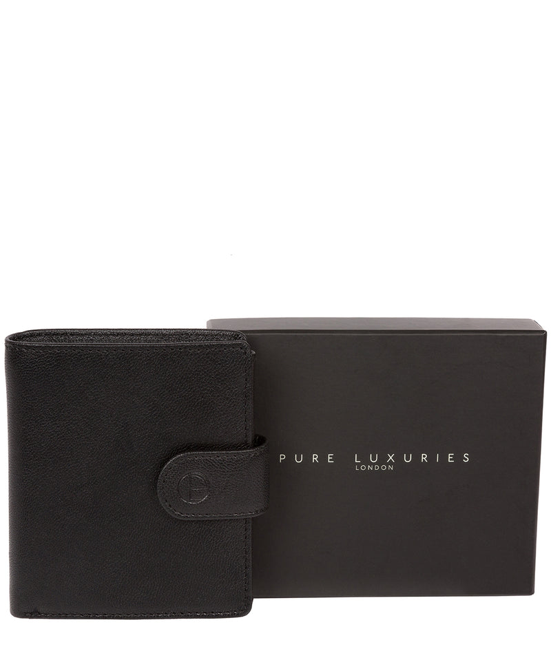 'Jaspar' Black Leather Bi-Fold Wallet image 7