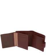 'Jaspar' Dark Brown Leather Bi-Fold Wallet image 5