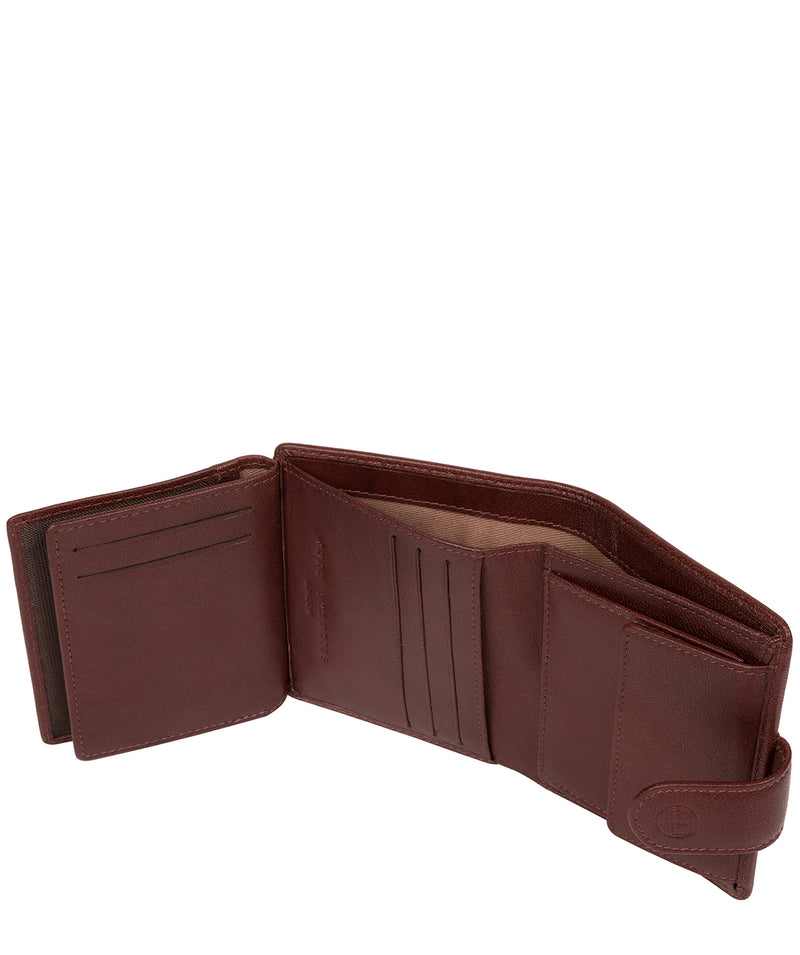'Jaspar' Dark Brown Leather Bi-Fold Wallet image 6