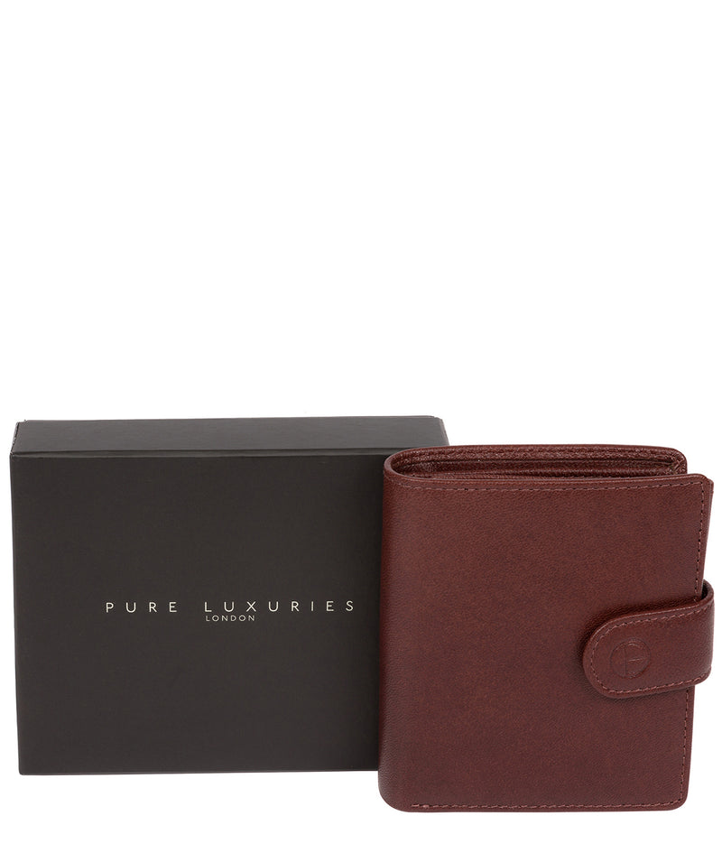 'Jaspar' Dark Brown Leather Bi-Fold Wallet image 7
