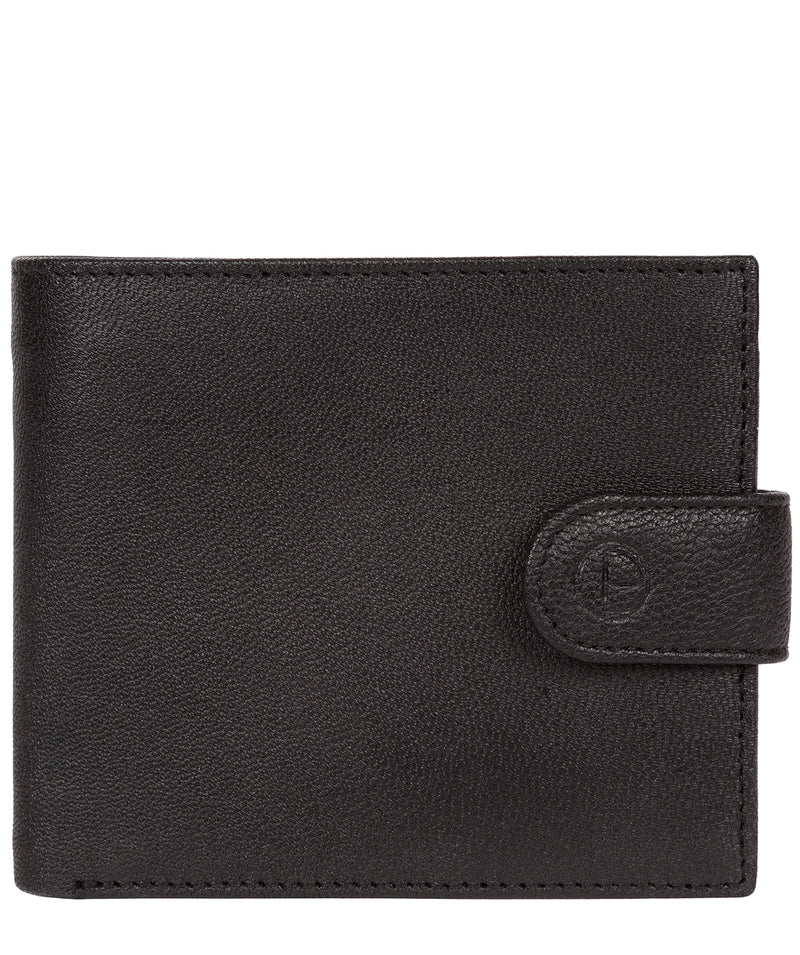 'Charles' Black Leather Bi-Fold Wallet image 1