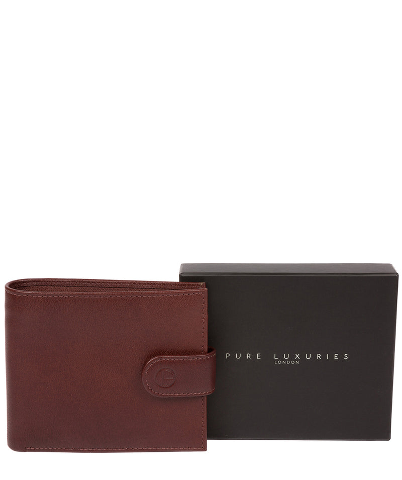 'Charles' Dark Brown Leather Bi-Fold Wallet image 6