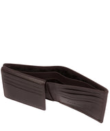 'Baltimore' Black Coffee Leather Bi-Fold Wallet image 4