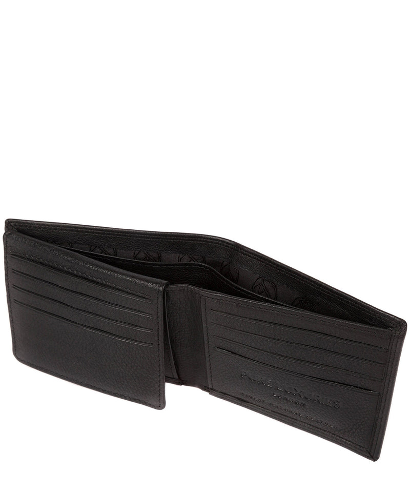 'Baltimore' Black Leather Bi-Fold Wallet image 4