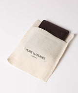 'Wellington' Black Coffee Leather Bi-Fold Wallet