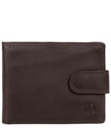 'Typhoon' Black Coffee Leather Bi-Fold Wallet image 1