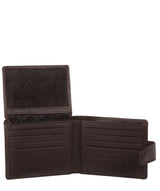'Typhoon' Black Coffee Leather Bi-Fold Wallet image 3