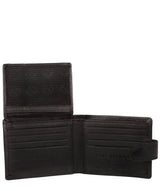 'Typhoon' Black Leather Bi-Fold Wallet